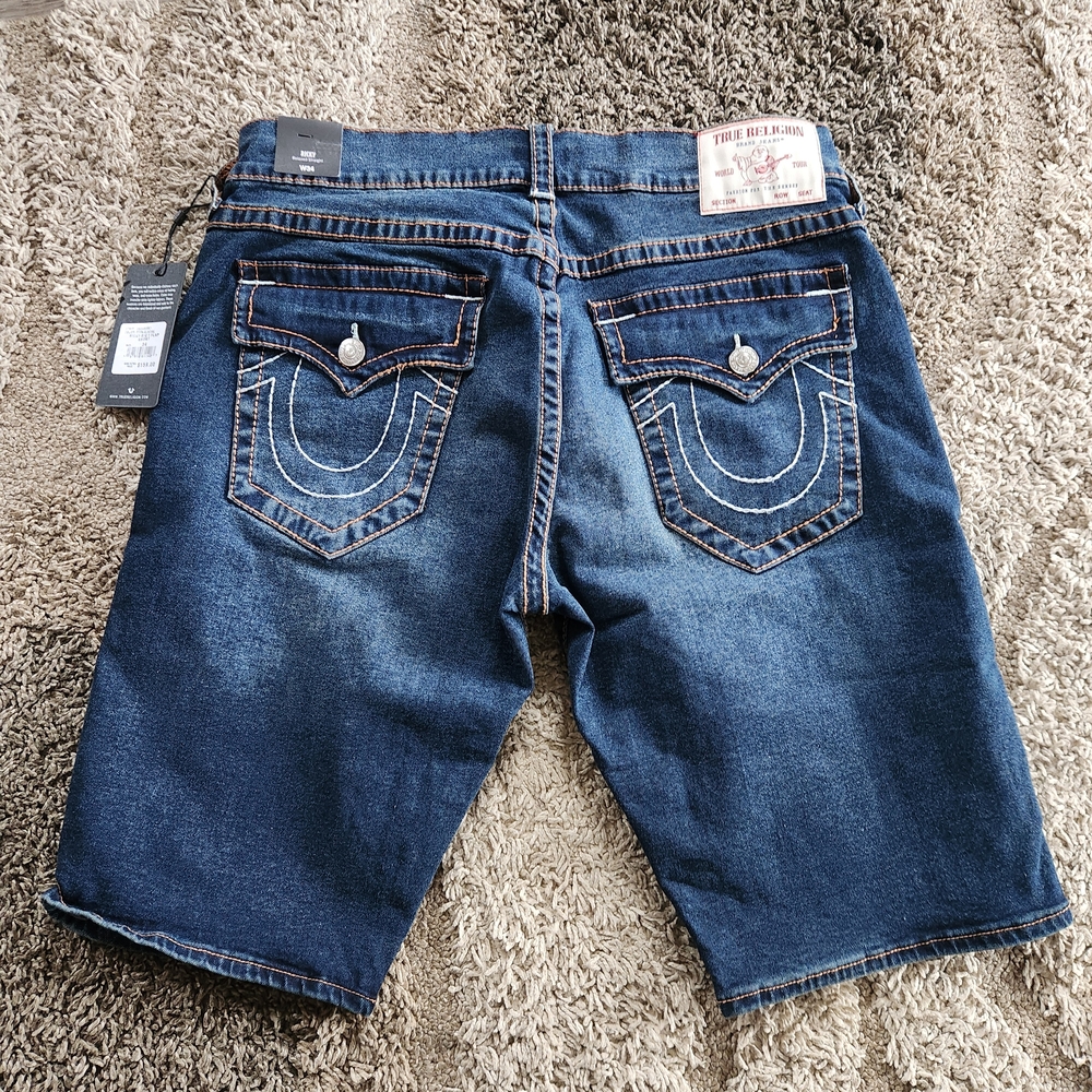 True Religion Men's 34 Ricky Relaxed Srraight Short